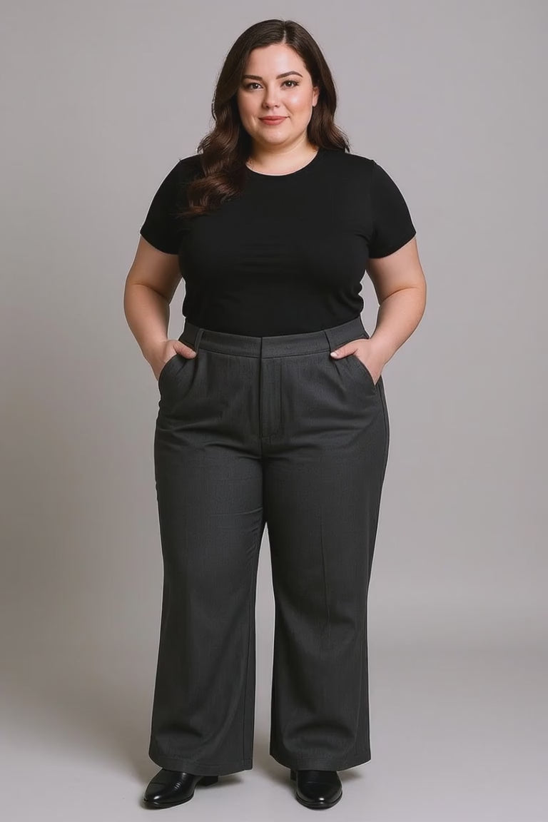 CARHATTIE-LANA HW W MEL PANT TLR NOOS | Only Carmakoma | MORE Fashion