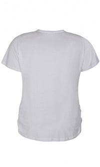 Bomulds t-shirt fra Zhenzi-Pluspige