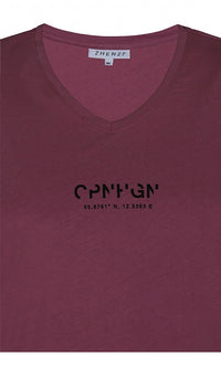 Bomulds t-shirt fra Zhenzi-Pluspige