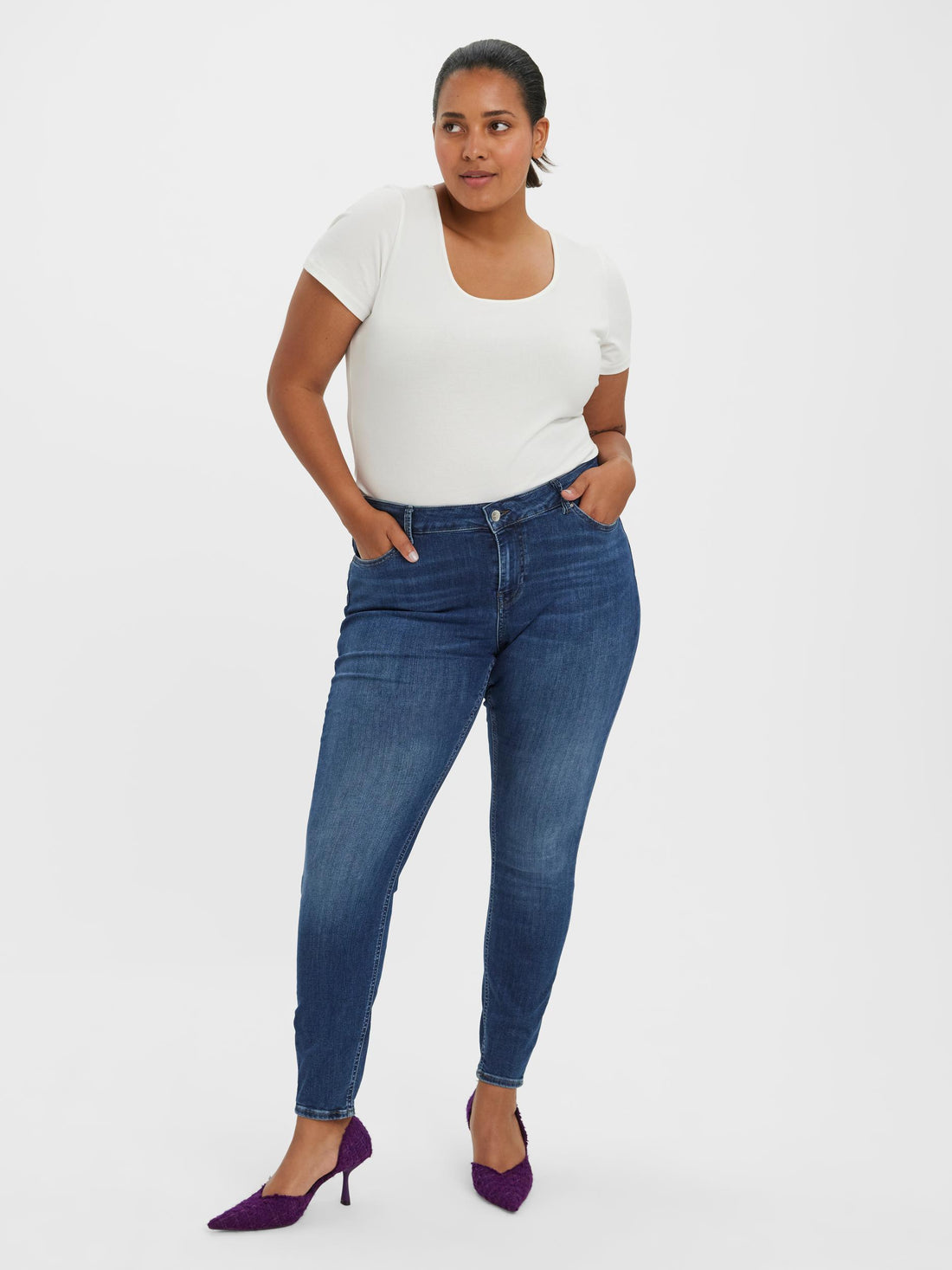 VmPeach Skinny Jeans-Pluspige