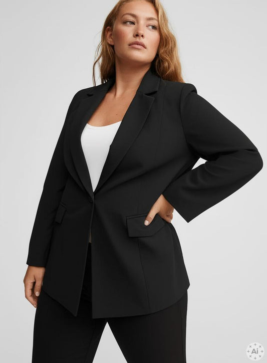 Sådan styler du plus size blazer til hverdag og fest