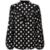 ZoMAYA - Prikket Bluse med Blondedetaljer