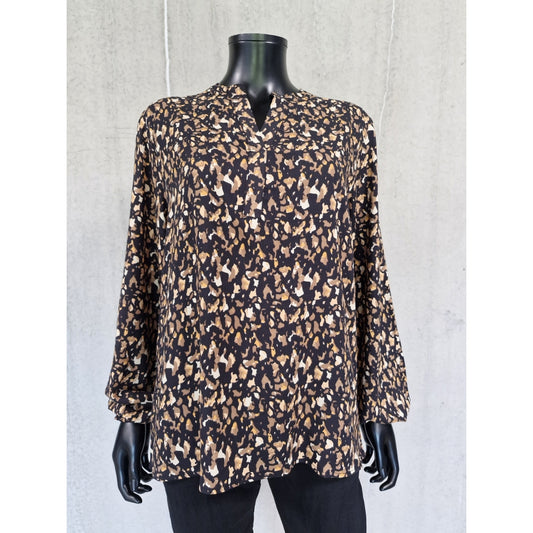 Vanting 9690 - Mønstret viskosebluse