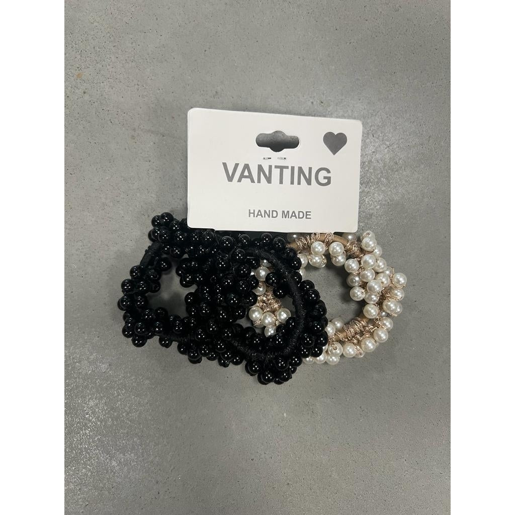 VaHairties 3 Pck  -  Pearls/Solid