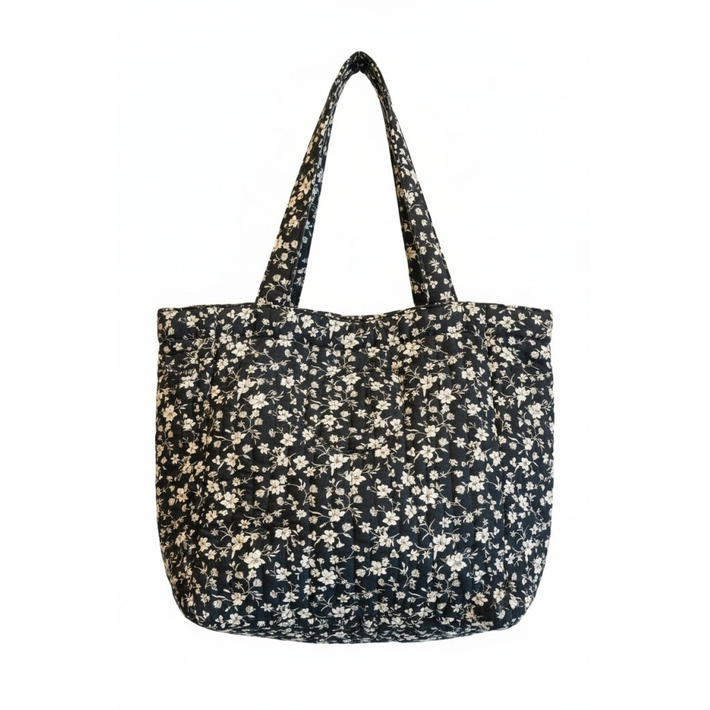 Quiltet Taske med blomster