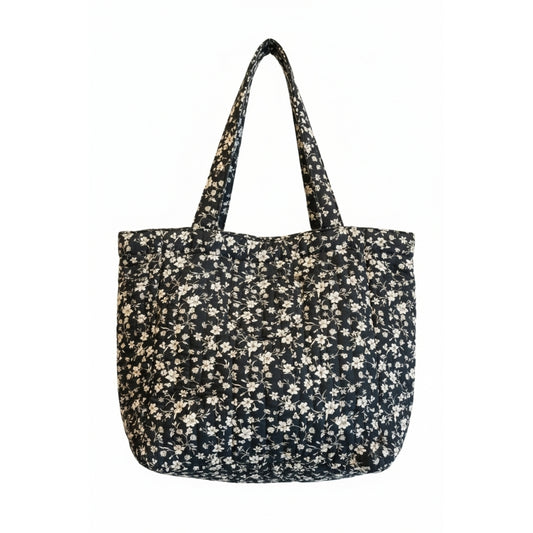 Quiltet Taske med blomster