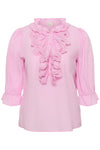 KCangli - Bluse med Anglaise Krave