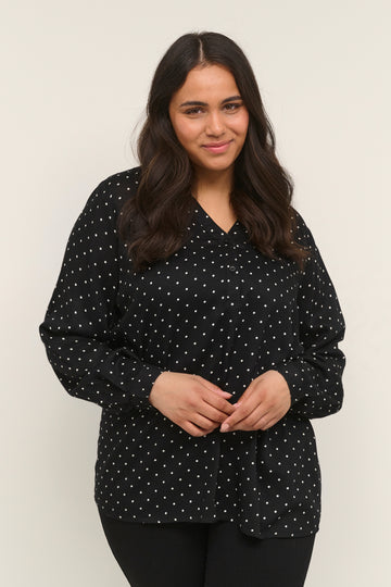 KCjoy - Bluse med Prikker