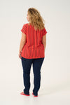 KCsida - Stribet Bluse