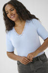 KComia - T-shirt med V-hals