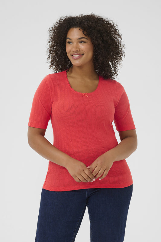 KCvianna - pointelle t-skjorte