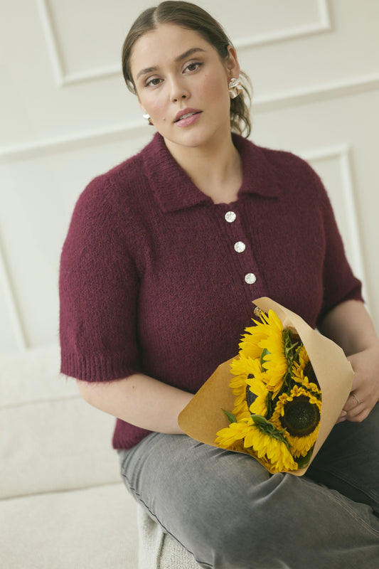 KCemilia - Polo Strikkegenser