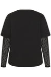 KCdori - T-Shirt med Blondeærmer