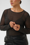 KCmira - Mesh Bluse med Nitter
