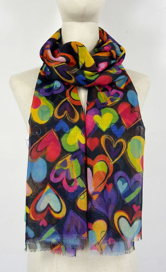 Update Tørklæde - Hjerter