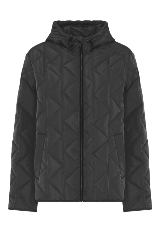 EtRECYCLE - Quiltet Jakke med Hætte