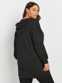 YoLONGLINE ZIP THRU HOODIE BLACK