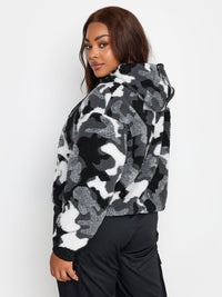 YoBorg Camo Cropped Hooded Fleece