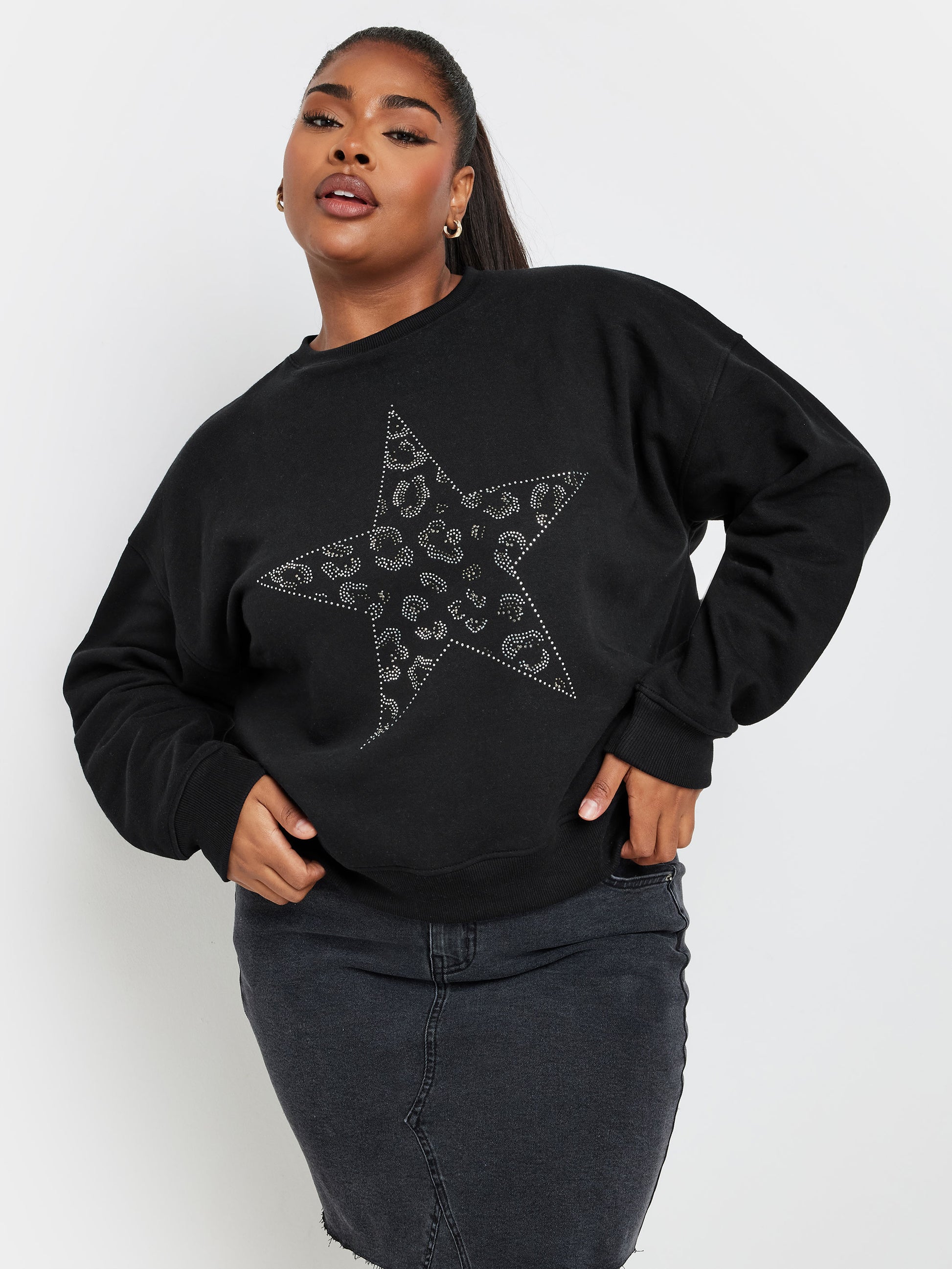 YoDiamante Leopard Sweatshirt