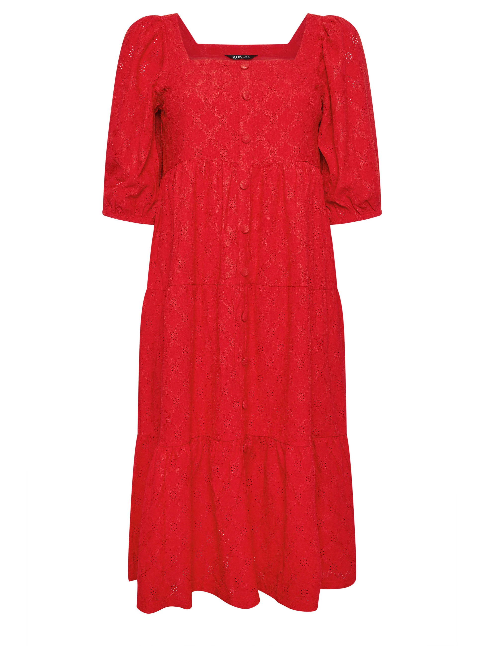 YoAnglaise Shirrd Dress Goji Berry