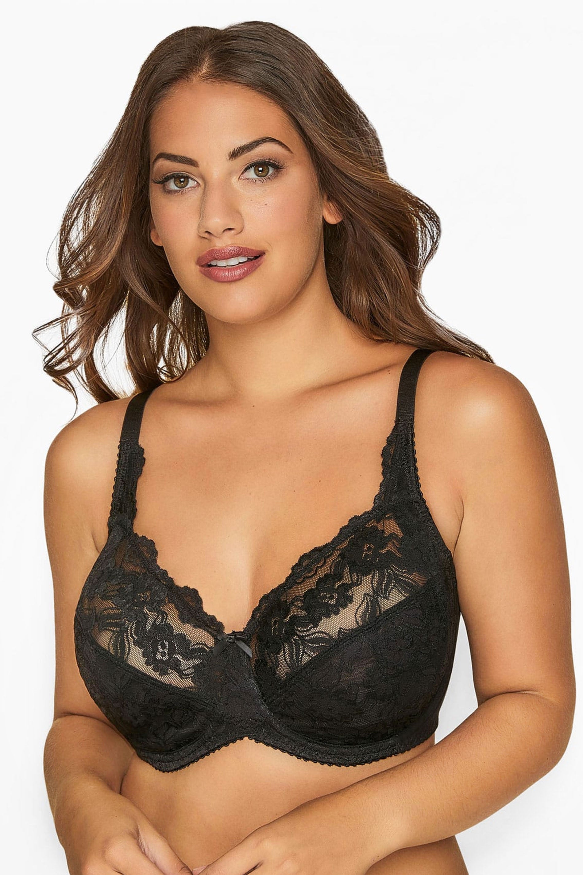 YoStretch Lace Uw Bra Black