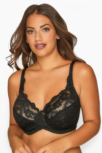 YoStretch Lace Uw Bra Black