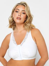 Yo2Pk Lace Trim Front Fastening Bra