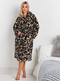 YoFLUFFY ANIMAL SHAWL COLLAR ROBE