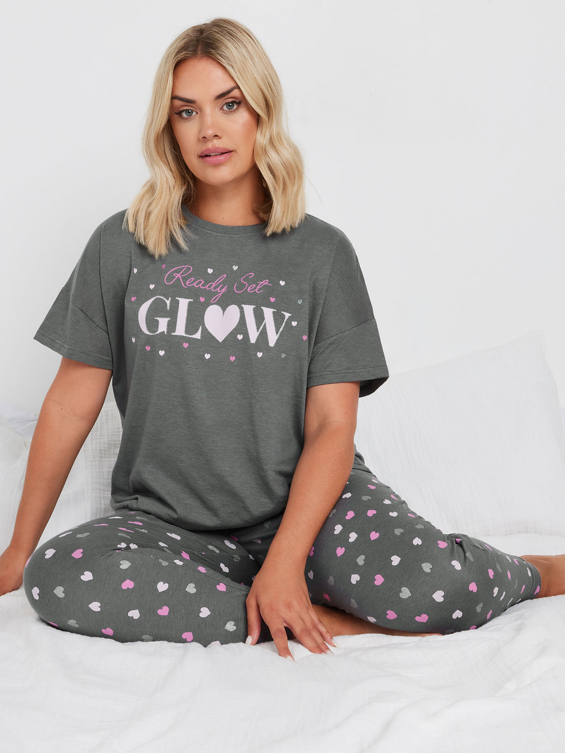 YoREADY SET GLOW CUFFED PJ SET