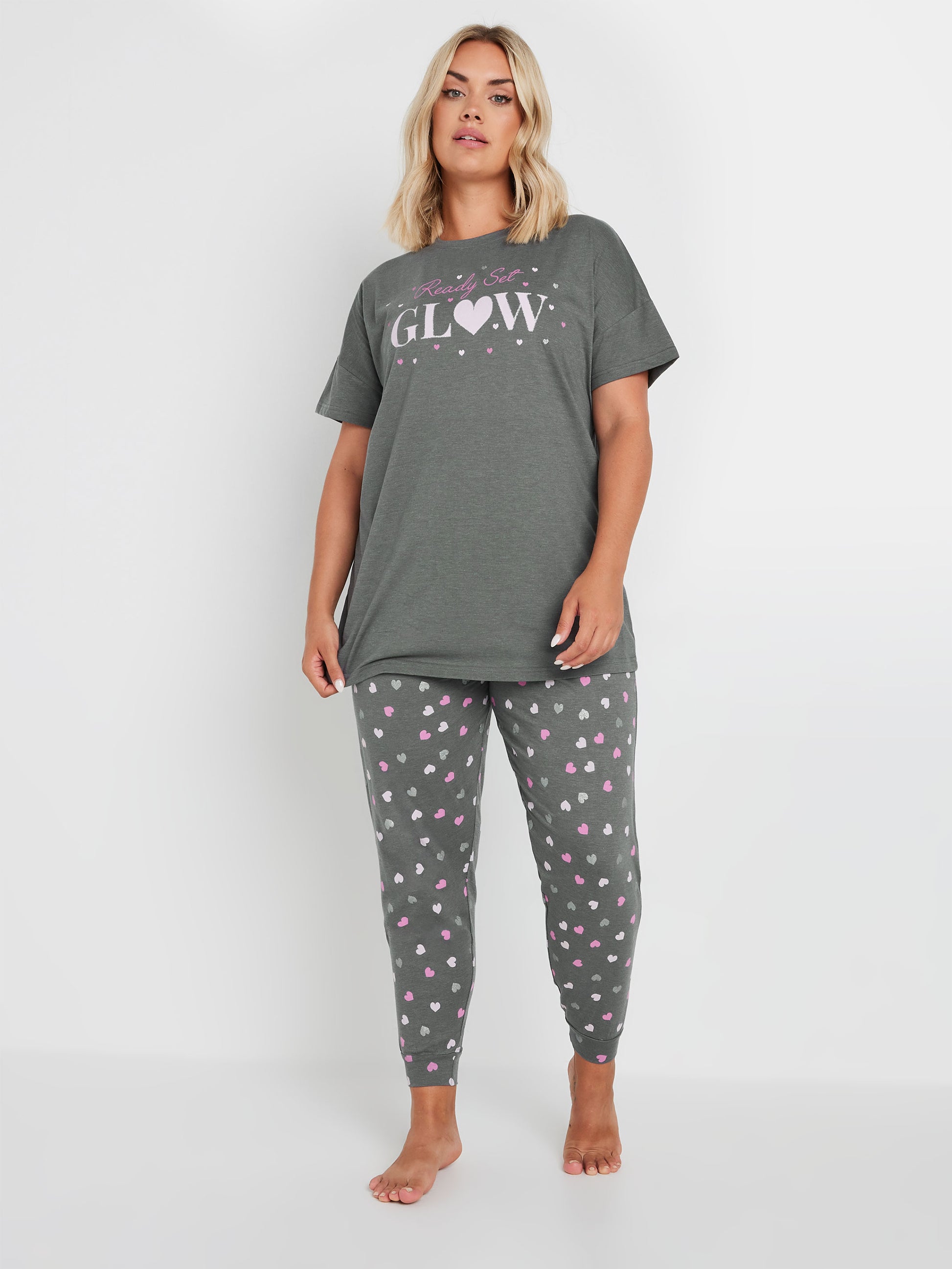 YoREADY SET GLOW CUFFED PJ SET