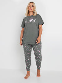 YoREADY SET GLOW CUFFED PJ SET