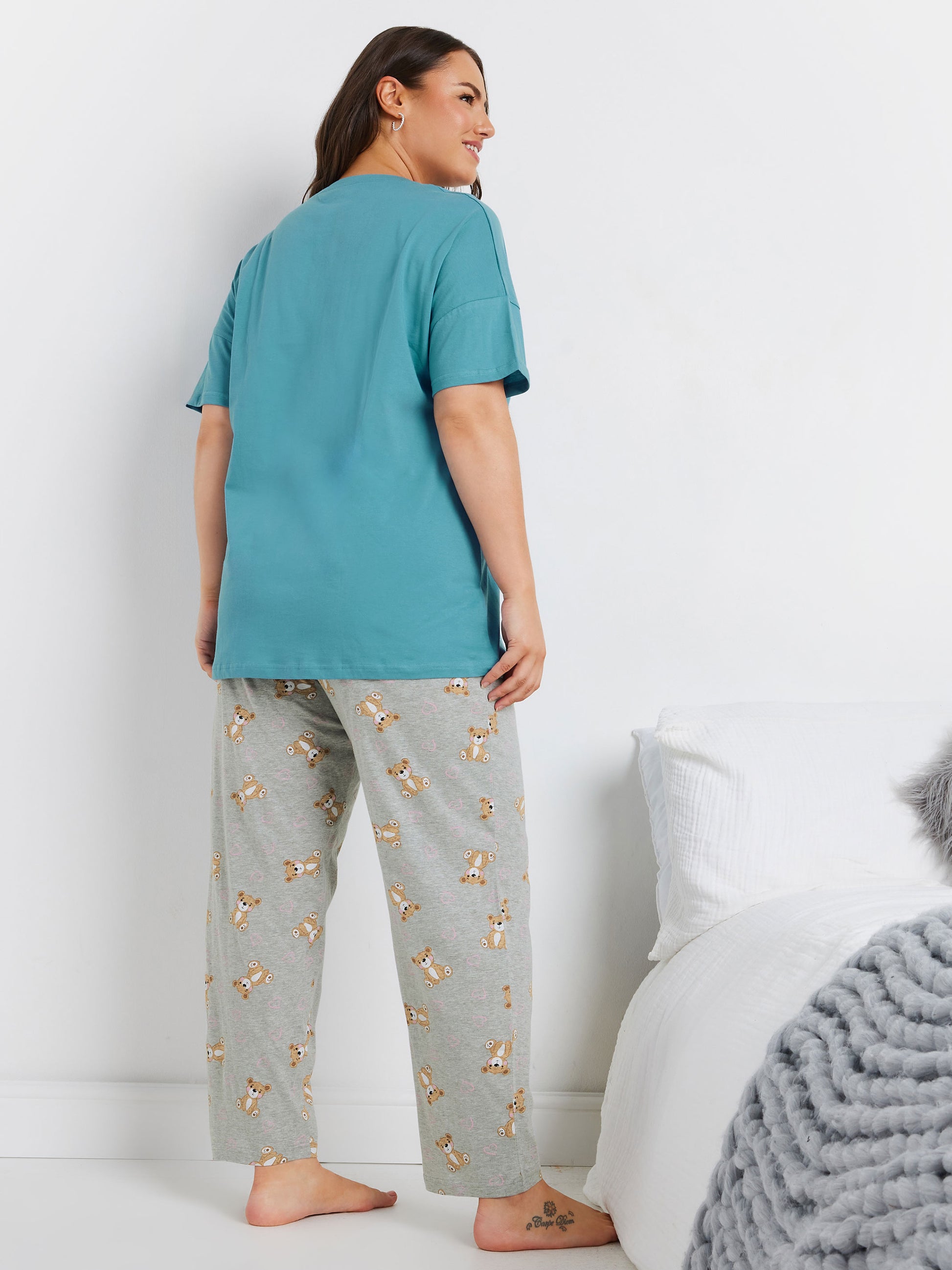 YoBEAR HUGS SS WIDE LEG PJ SET