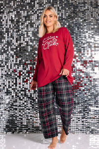 YoCOSY CLUB LS WIDE LEG PJ SET