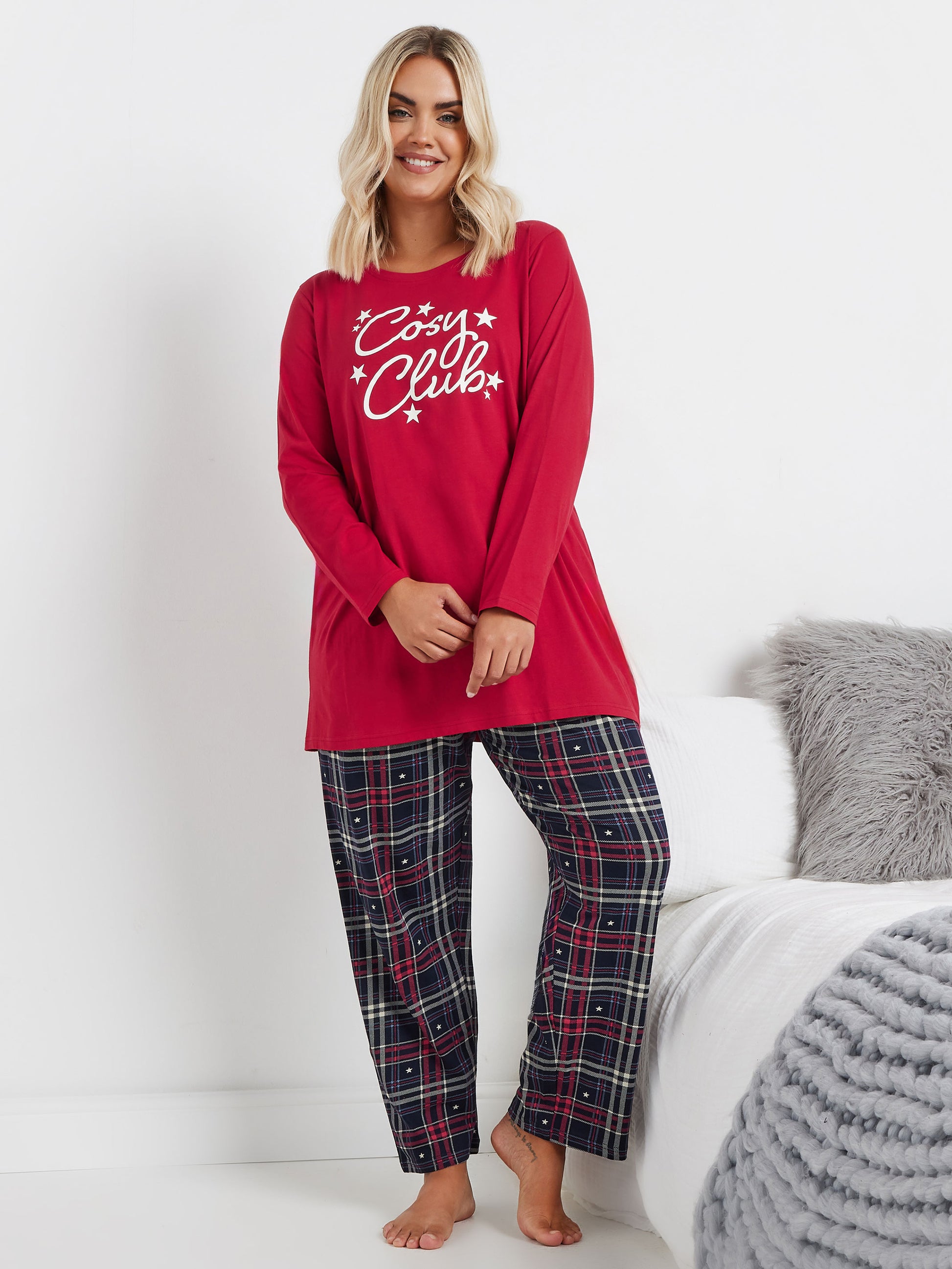 YoCOSY CLUB LS WIDE LEG PJ SET