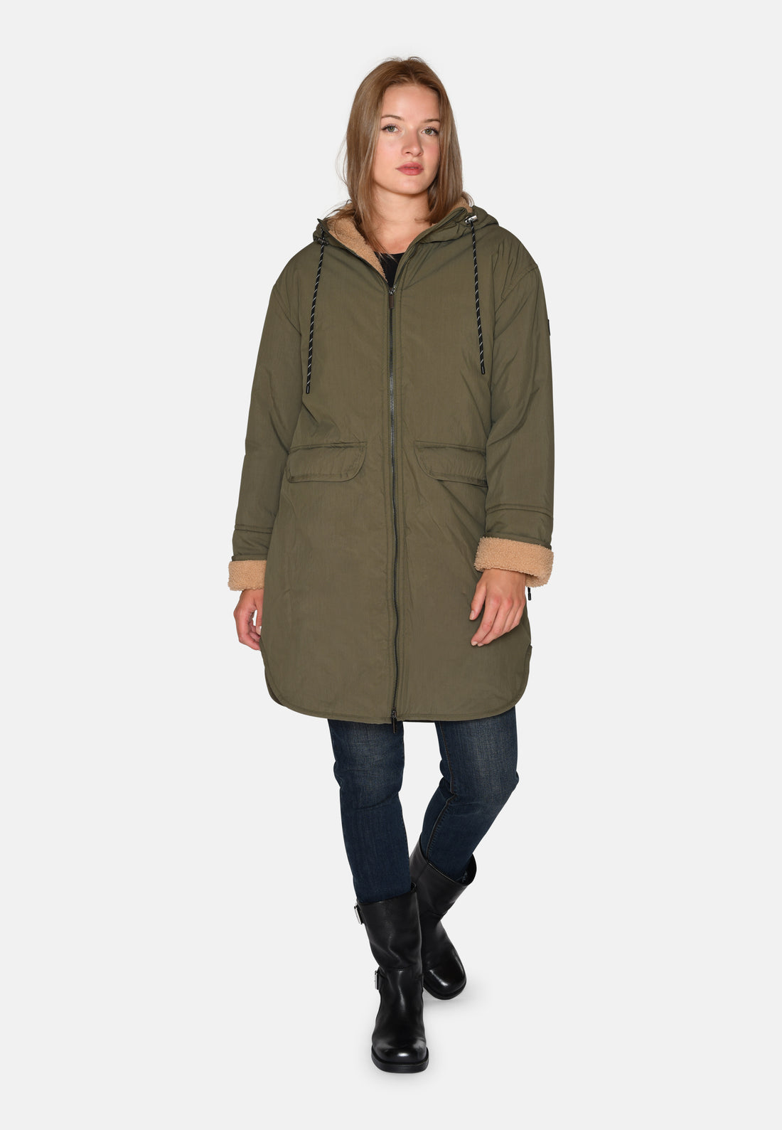 EtTeddy Mix Parka Coat