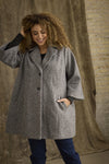 ZhNell 870 - Gråmeleret Frakke