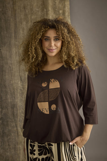 ZhNoor 894 - T-skjorte 3/4 ermer