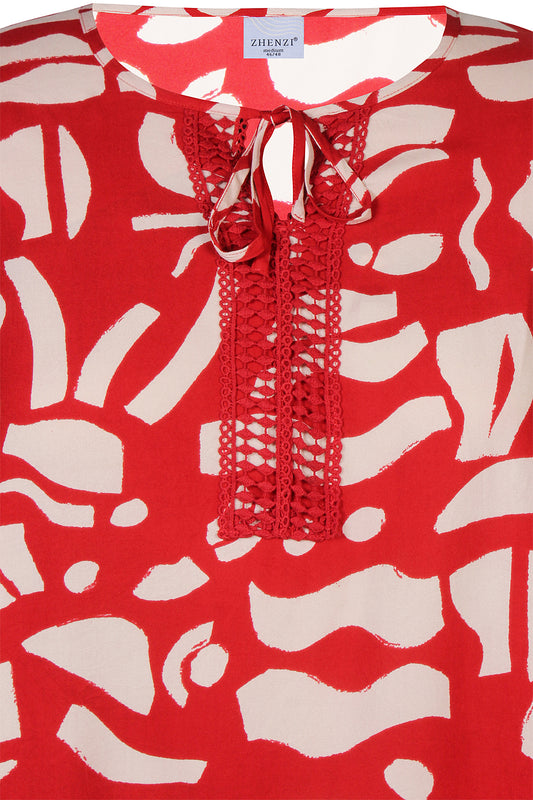 ZhOney - Bluse med 3/4 Ærmer