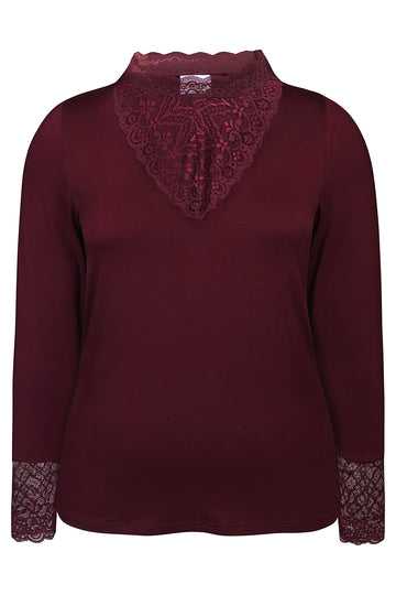 ZhBambou 1021 - Bluse med blonde