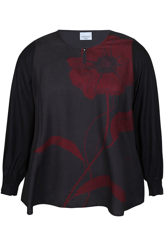 ZhSiba 1048 - Langermet Bluse