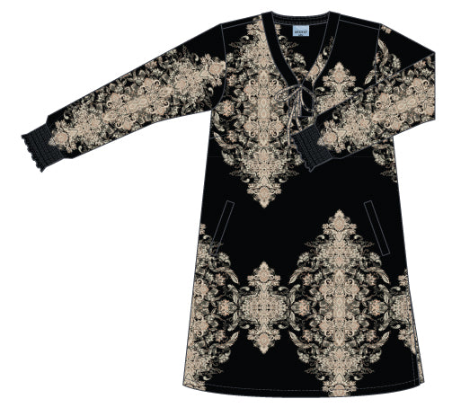 ZhSila 1052 - Langærmet Kjole