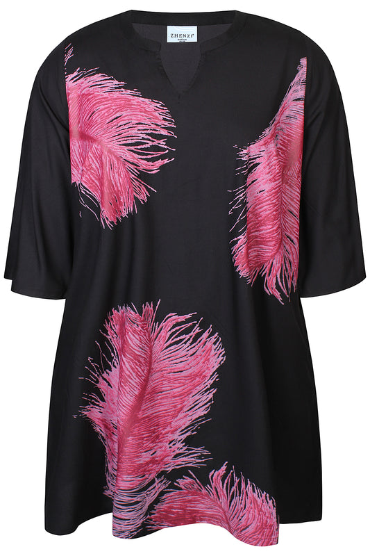 ZhVada 1127 - Kjole med 3/4 ærmer