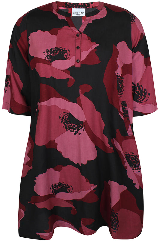 ZhSadie 1342 - Kjole med 3/4 ermer