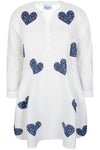 ZhSofia 1344 - Kjole Med Hjerteprint