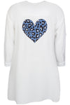 ZhSofia 1344 - Kjole Med Hjerteprint
