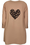 ZhSofia 1344 - Kjole Med Hjerteprint
