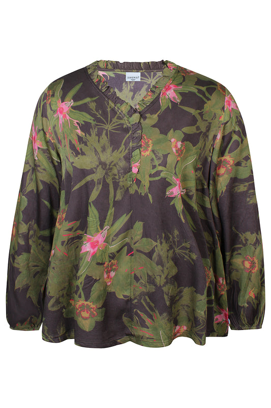 ZhLoren 1540 - Bluse med Blomsterprint
