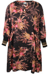 ZhLoren 1541 - Kjole med Blomsterprint