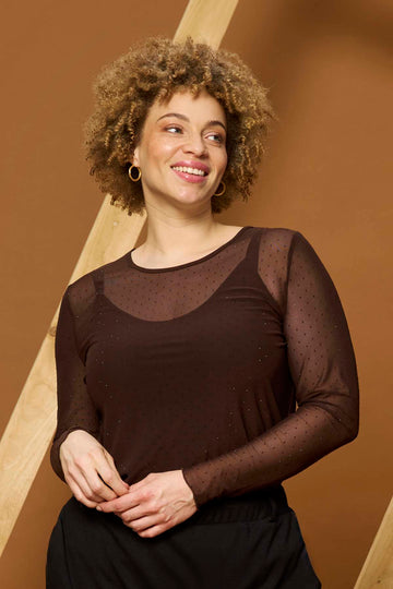 ZhTiri 1242 - Mesh Top