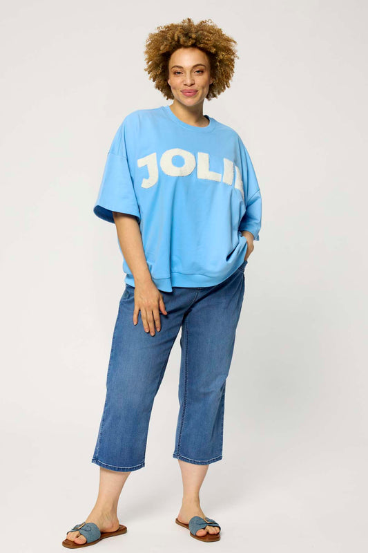 ZhBella 1722 - Sweatshirt med Frottébroderi